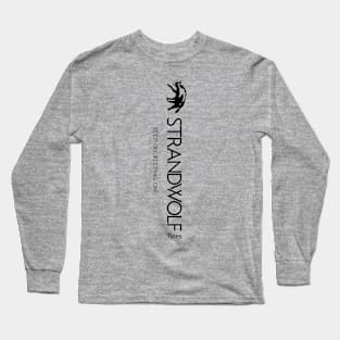 StrandWolf logo - Black Version. Long Sleeve T-Shirt